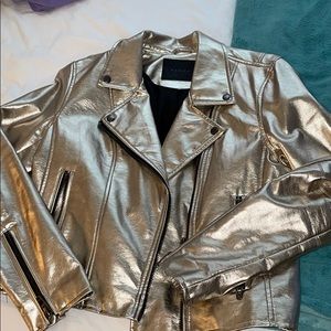 Blank NYC gold metallic jacket